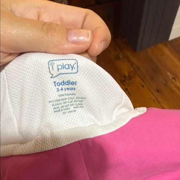 I Play Toddler Pink Sun Hat with ties size 2 to 4 years - Picture 2 of 7